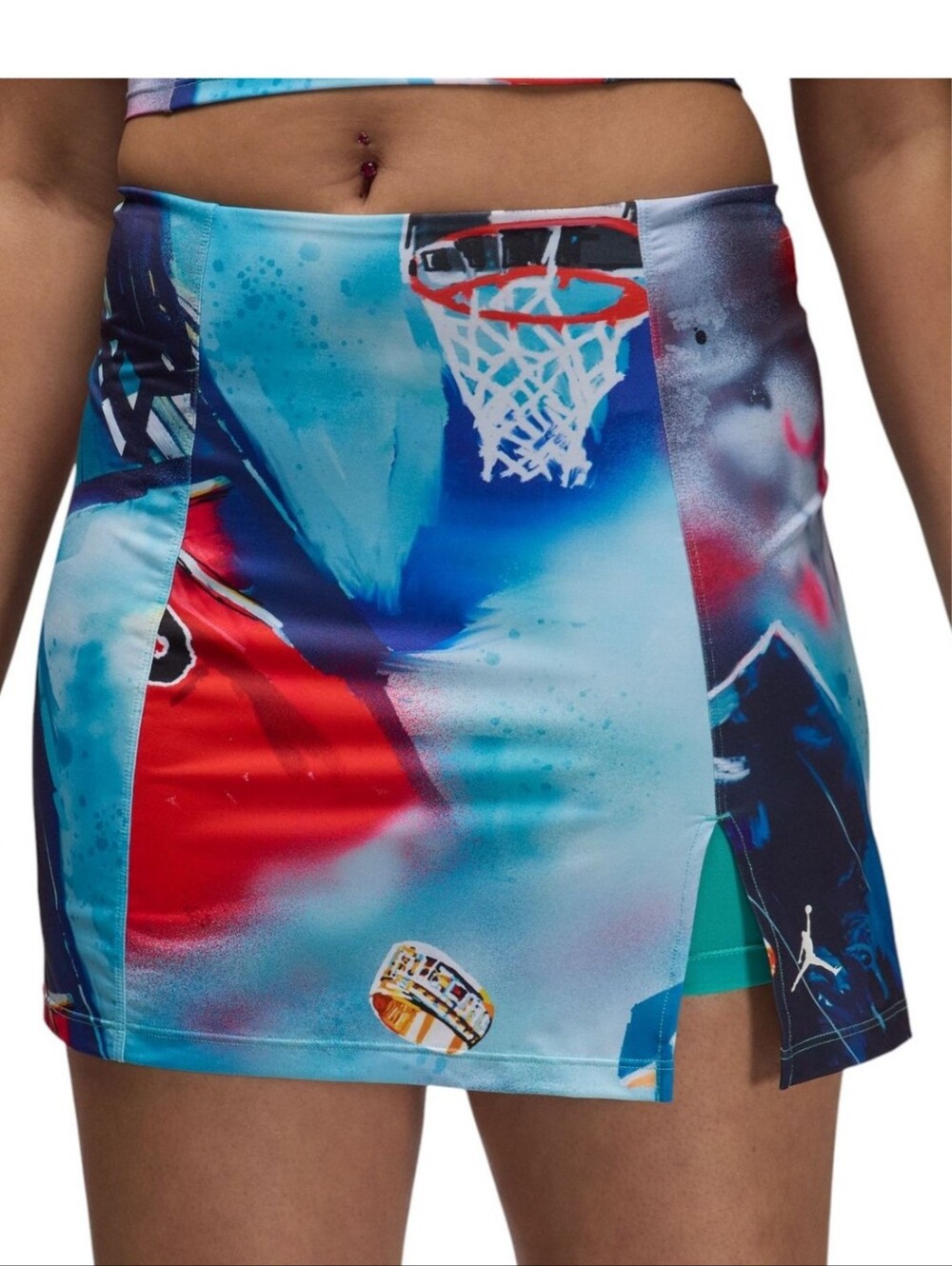 Brand New Jordan Printed Knit Skort Size Women's S SKU HJ0073 100 - Picture 3 of 9